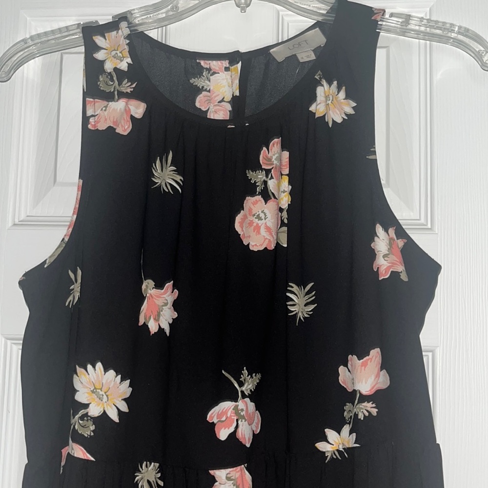 LOFT floral babydoll style dress